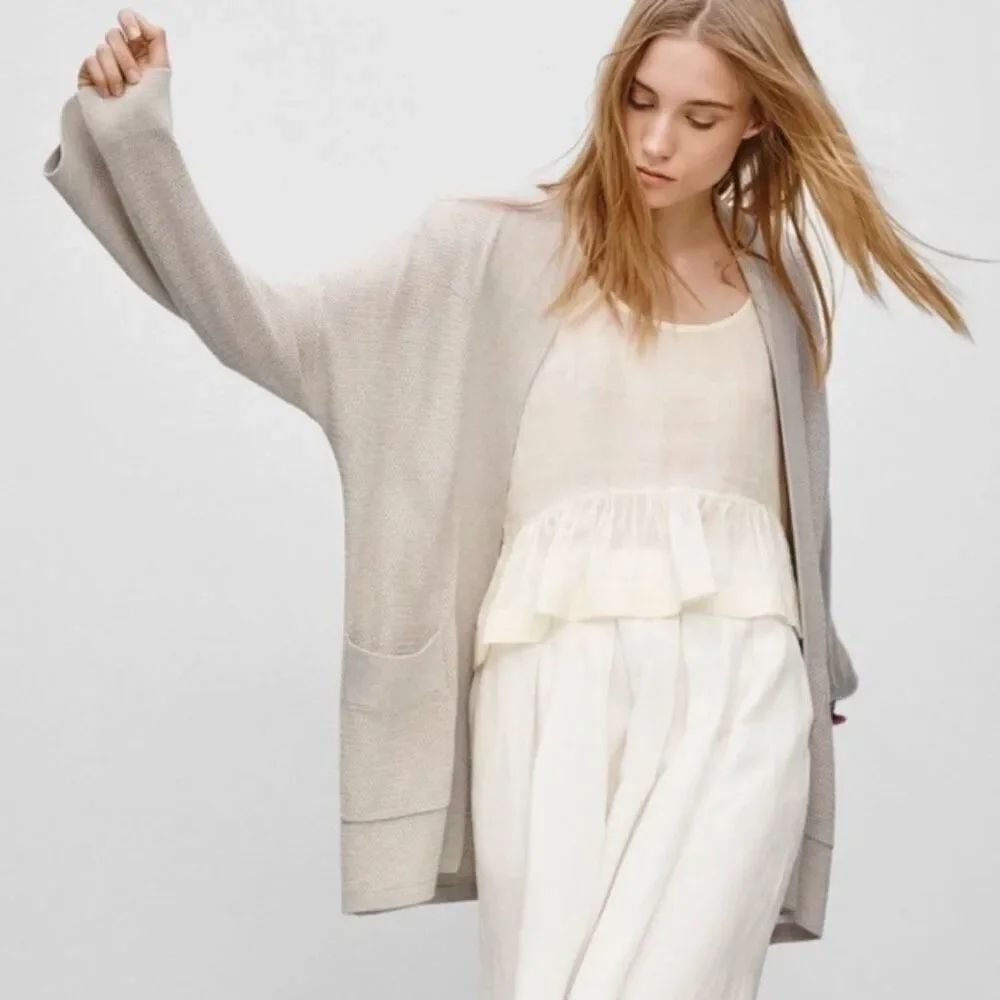 Aritzia Copernic Cotton Silk Cashmere Blend Cardigan XS